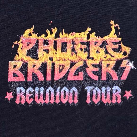 Phoebe Bridgers 2024 Reunion Concert Tour Black Cotton Shirt Unisex Size XL - Picture 3 of 6
